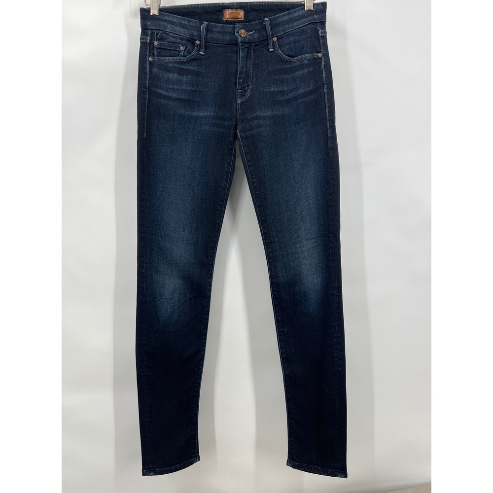MOTHER Women's Skinny Jeans in Dark Indigo